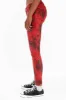 MARILYN LOW RISE WOMENS SKINNY JEANS IN AQUARIUM RED WITH TONAL WINGS sold by Robin's Jean