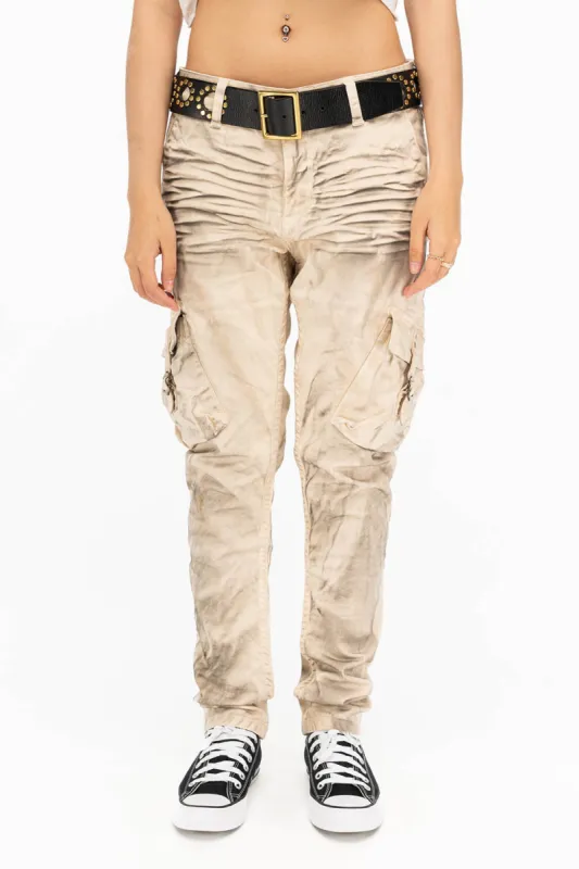 WOMENS MILITARY STYLE CARGO IN SUPERNATURAL BEIGE sold by Robin's Jean