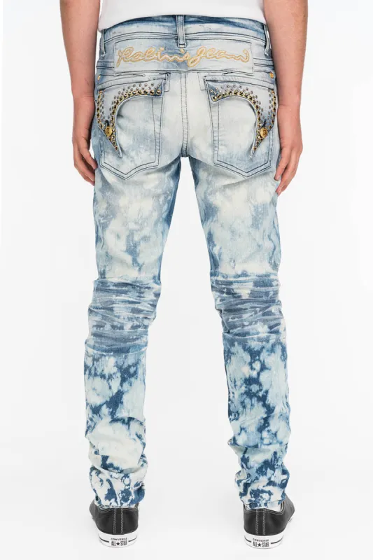 KILLER FLAP IN CLOUD JAPAN WASH WITH CRYSTALS sold by Robin's Jean