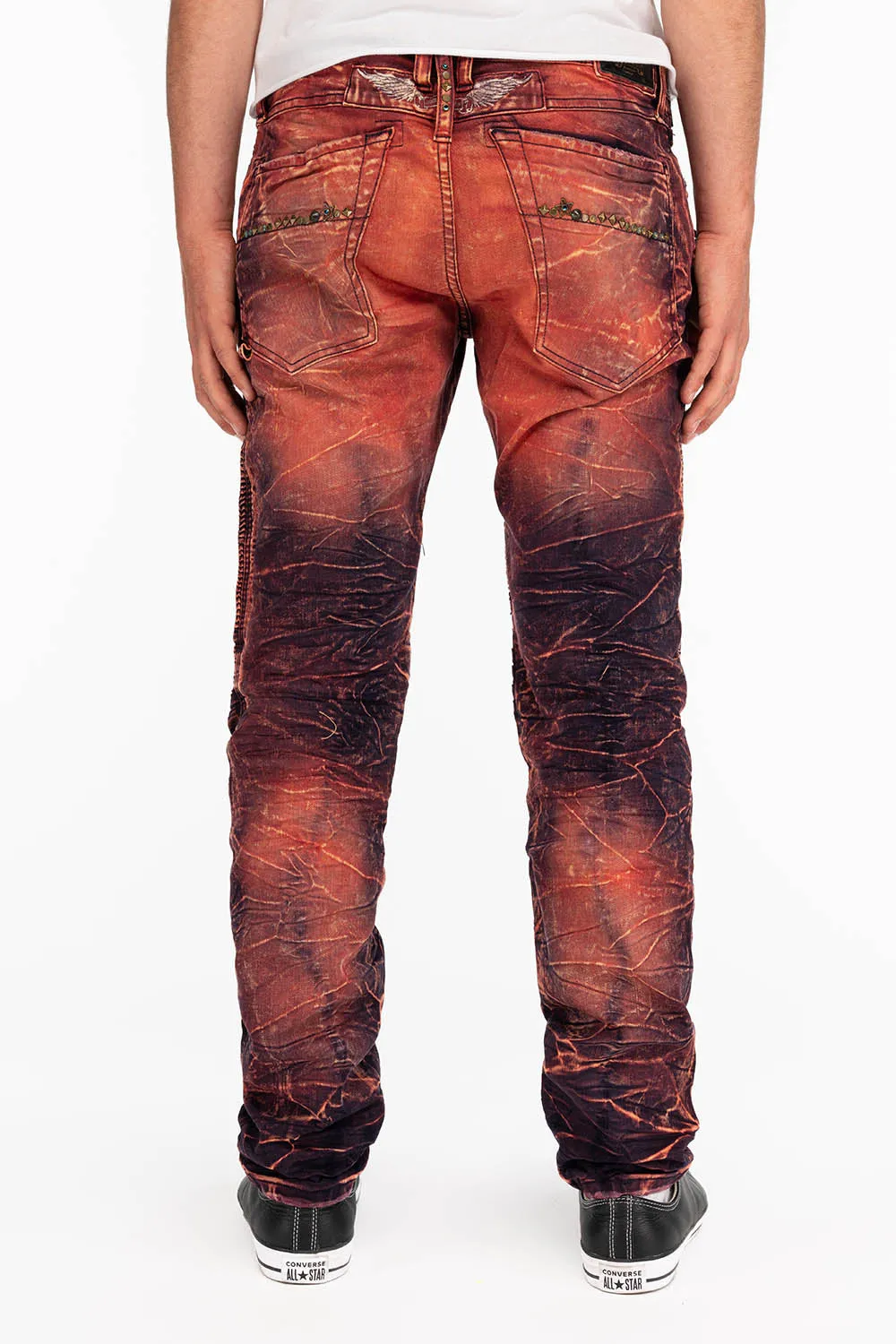 STAR STUDDED BIKER IN MALBEC sold by Robin's Jean product image thumbnail 2