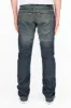 MENS CLASSIC 5 POCKET STRAIGHT LEG JEANS IN SMOKY DARK WITH STUDS sold by Robin's Jean