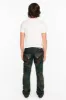 KILLER FLAP STRAIGHT LEG JEANS WITH EMBROIDERY AND CRYSTALS IN TITAN sold by Robin's Jean