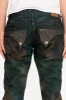 KILLER FLAP STRAIGHT LEG JEANS WITH EMBROIDERY AND CRYSTALS IN TITAN sold by Robin's Jean