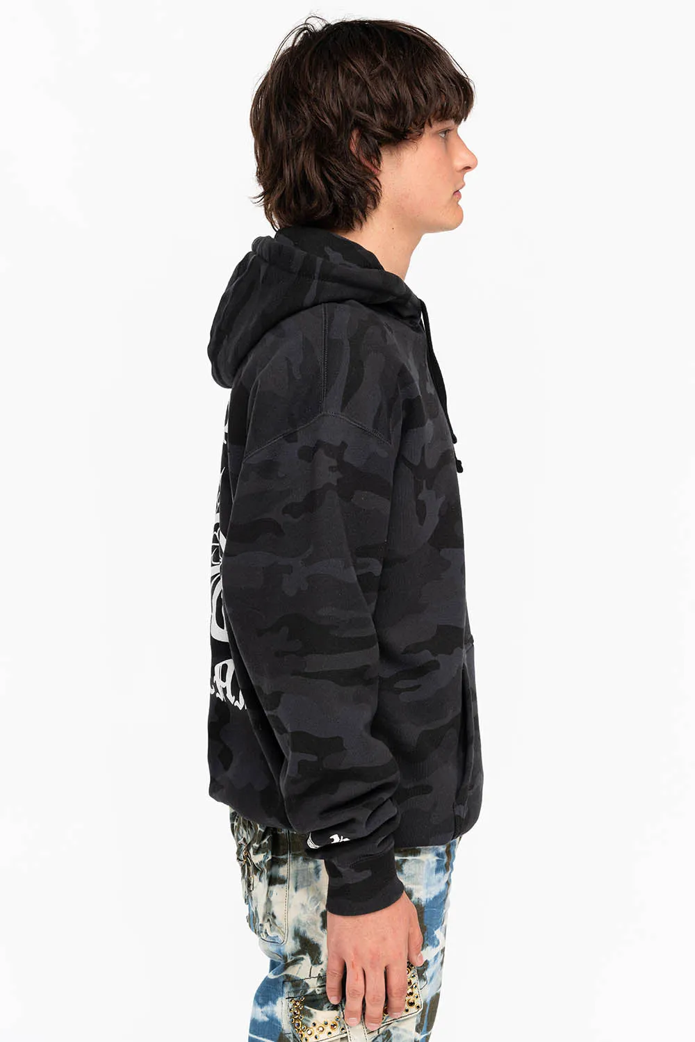 ORNATE HOODIE IN BLACK CAMO sold by Robin's Jean product image thumbnail 3