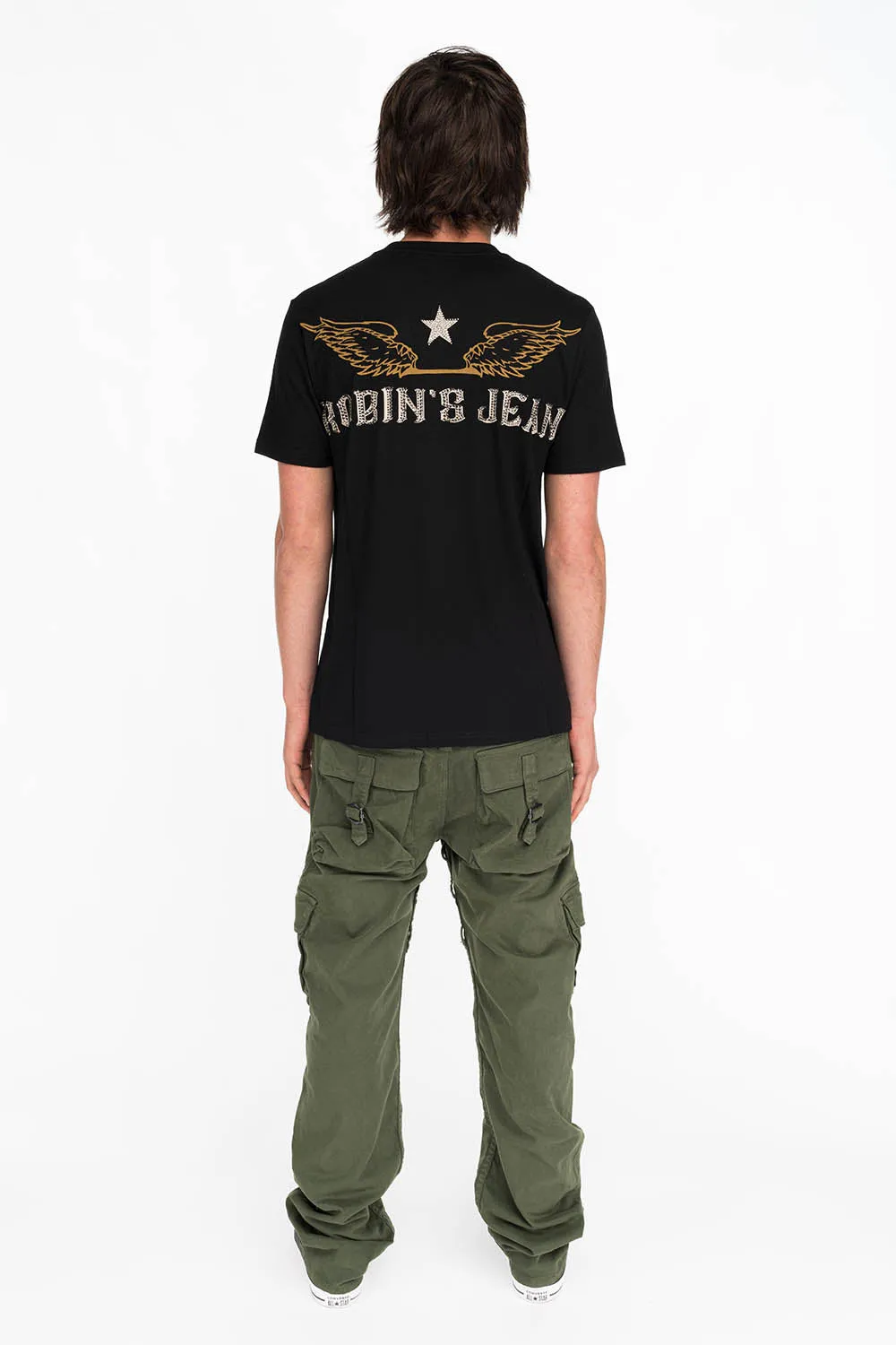 CRYSTAL CHERUB TEE IN BLACK sold by Robin's Jean product image thumbnail 4