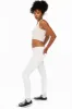 ROBIN'S NAT SKINNY WOMENS SKINNY JEANS IN WHITE WITH TONAL EMBROIDERY AND LOGO sold by Robin's Jean