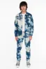 TIEDYE WASH MILITARY STYLE MENS CARGO PANTS IN BLUE AND WHITE sold by Robin's Jean