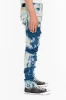 TIEDYE WASH MILITARY STYLE MENS CARGO PANTS IN BLUE AND WHITE sold by Robin's Jean