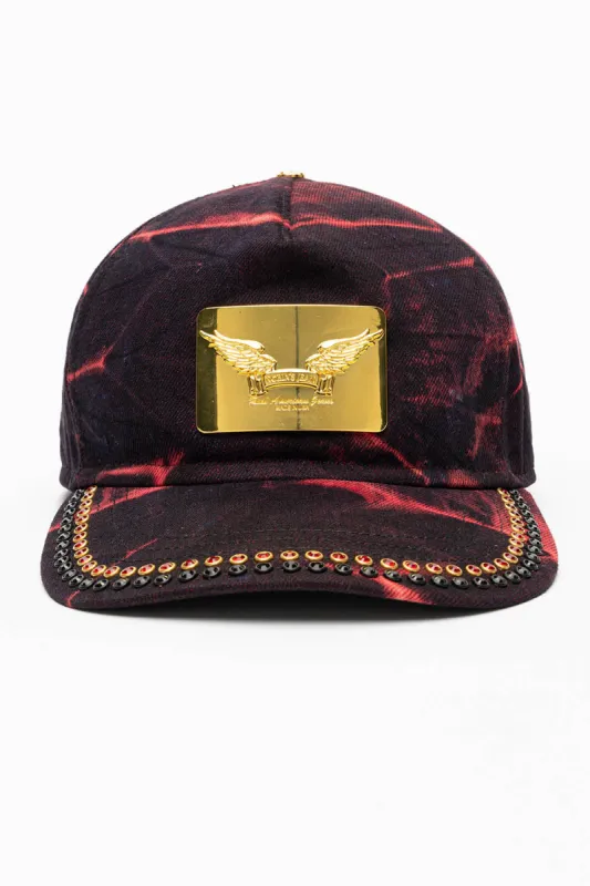 ROBIN’S GOLD PLATED CAP IN YANKEE EMBELLISHED made by Robin's Jean
