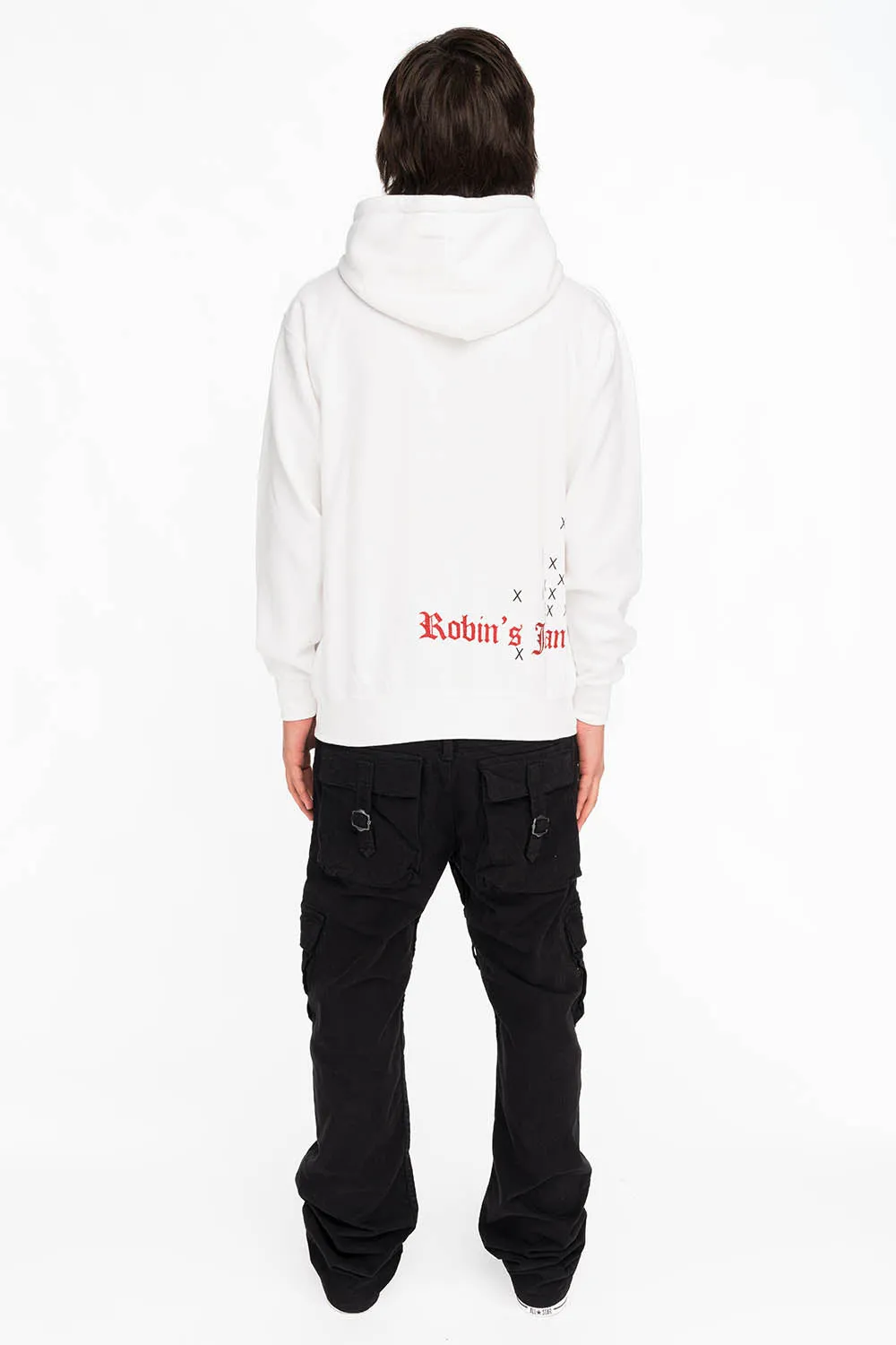 NEON ANGEL MENS PULLOVER HOODIE IN WHITE sold by Robin's Jean product image thumbnail 4