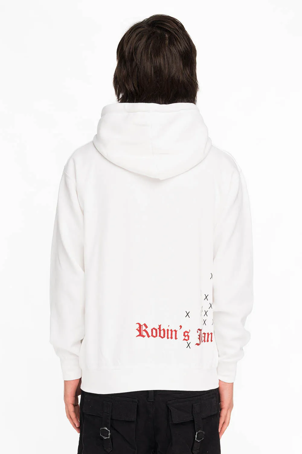NEON ANGEL MENS PULLOVER HOODIE IN WHITE sold by Robin's Jean product image thumbnail 2