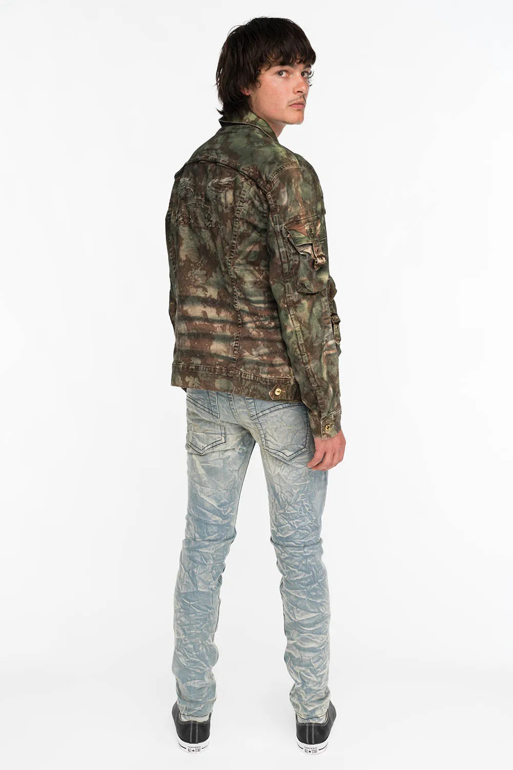 ROYAL CROWN SKINNY MENS JEANS IN VINTAGE BLUE sold by Robin's Jean product image thumbnail 4