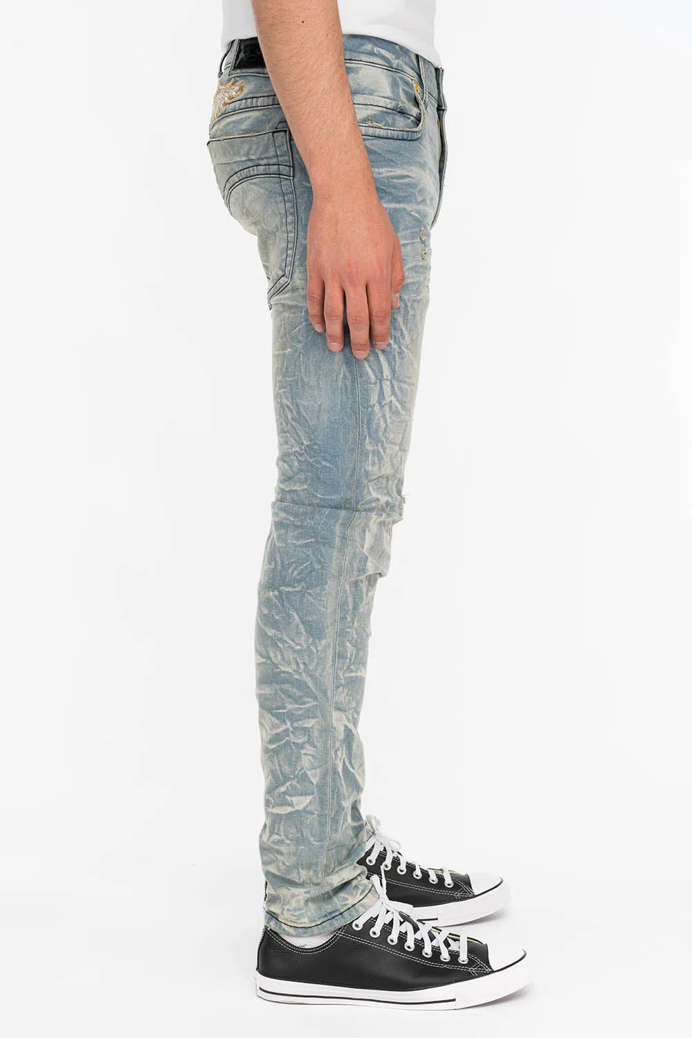 ROYAL CROWN SKINNY MENS JEANS IN VINTAGE BLUE sold by Robin's Jean product image thumbnail 2