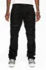 ROBIN'S VINTAGE EDITION JEANS WITH CRYSTALS IN DESTROY PURE BLACK sold by Robin's Jean