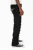 ROBIN'S VINTAGE EDITION JEANS WITH CRYSTALS IN DESTROY PURE BLACK sold by Robin's Jean