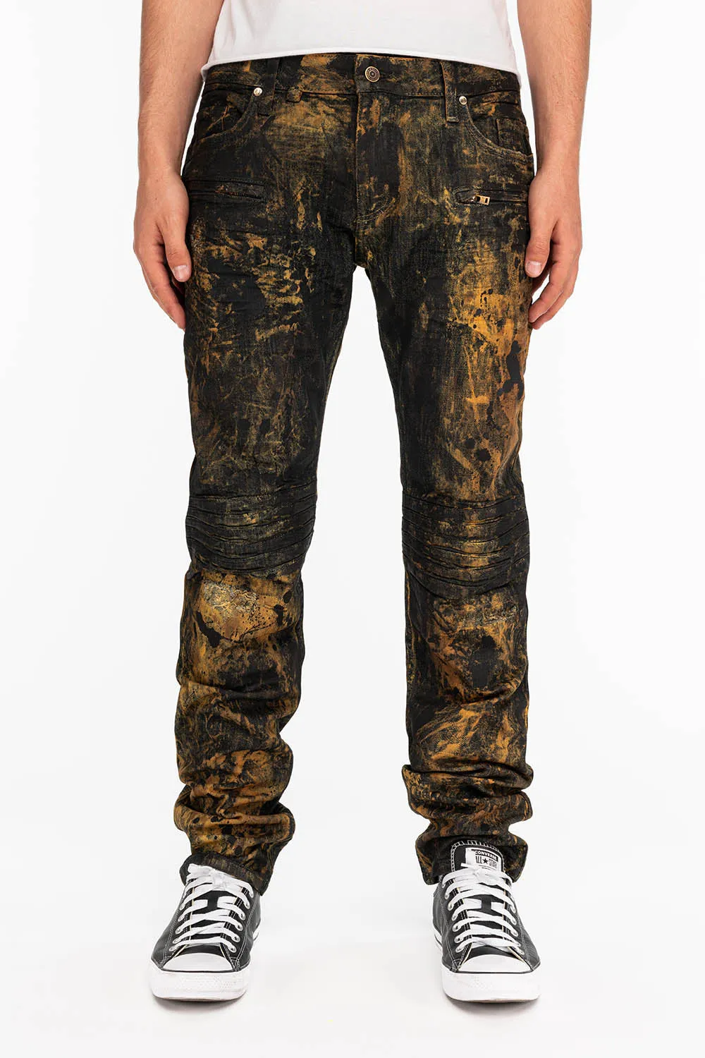 MOTO MEN'S BIKER JEANS IN ROBIN LAND sold by Robin's Jean