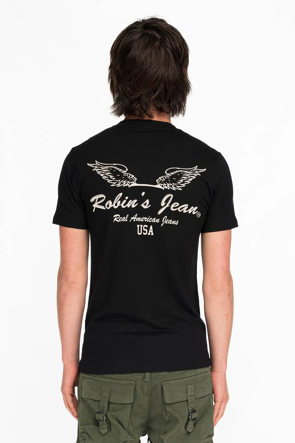ROBIN WINGS TEE IN BLACK WHITE sold by Robin's Jean product image thumbnail 2