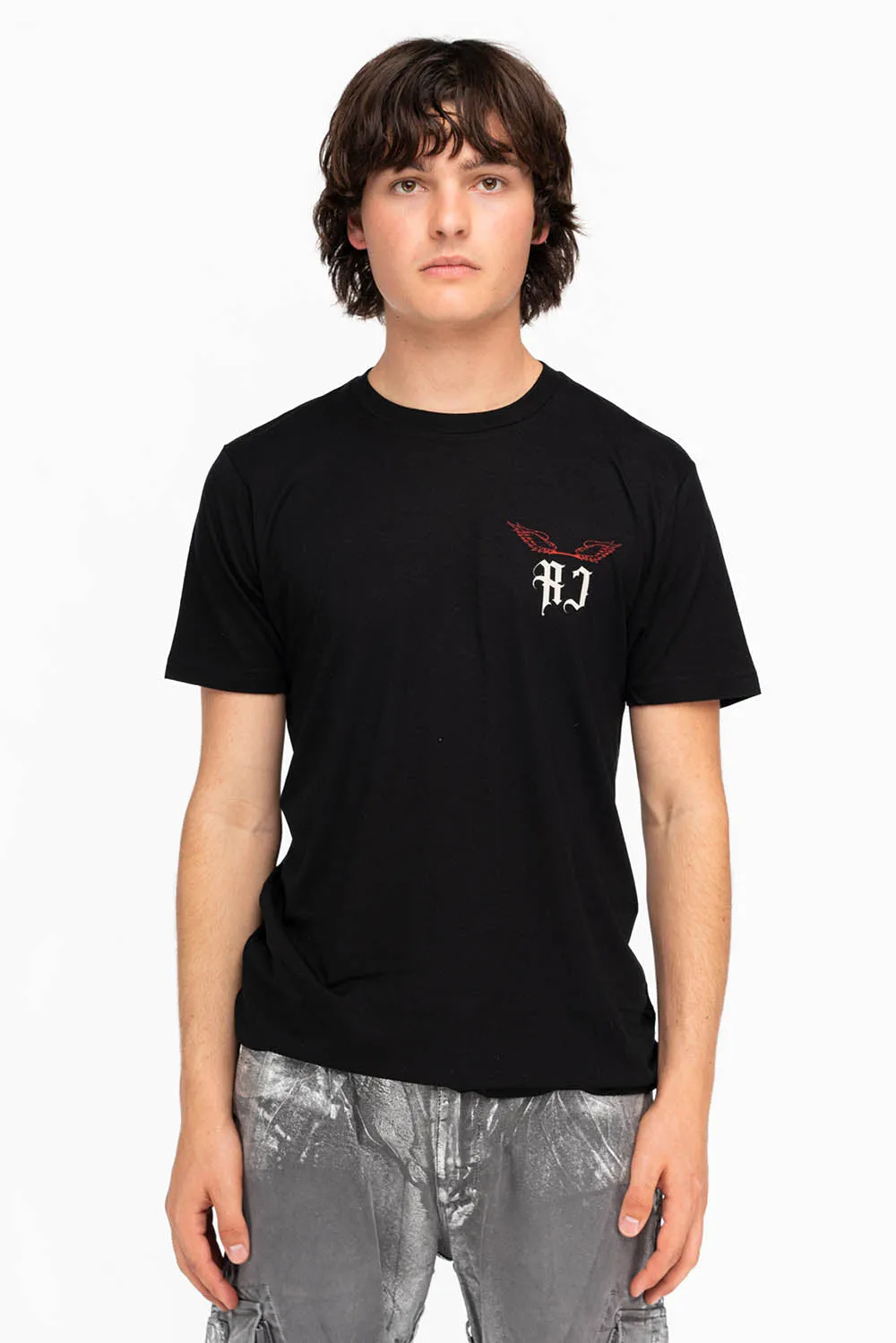 RISING ANGEL TEE IN BLACK sold by Robin's Jean product image thumbnail 2