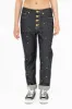 WOMENS BOYFRIEND STYLE JEANS WITH BLACK DIAMOND CRYSTALS IN RAW sold by Robin's Jean