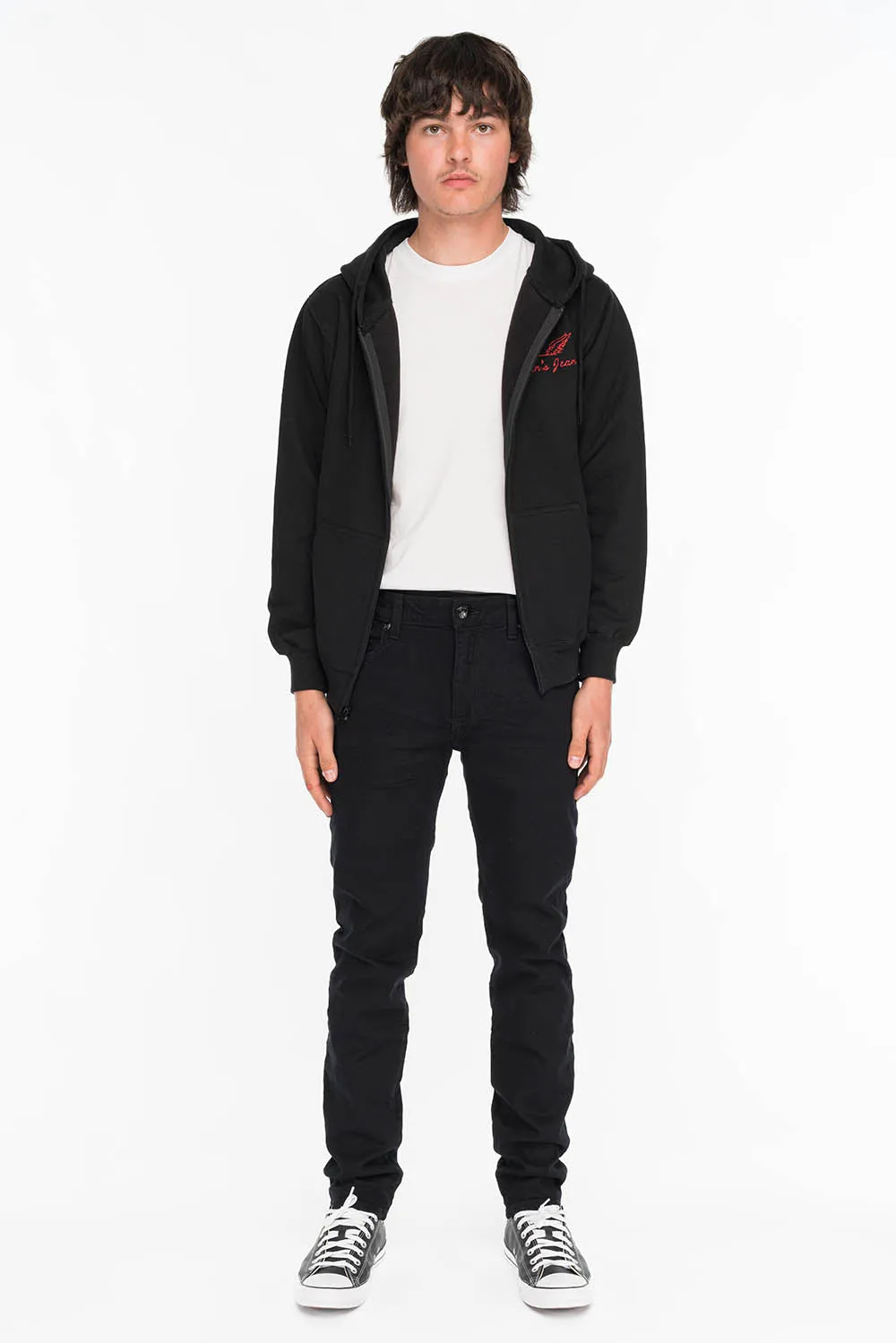 KILLER FLAP IN BLACK WITH GOLD WINGS AND LARGE AB CRYSTALS sold by Robin's Jean product image thumbnail 5