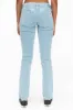 MARILYN LOW RISE WOMENS STUDDED STRAIGHT LEG JEANS IN DULL BLUE WITH TONAL WINGS AND CRYSTALS sold by Robin's Jean
