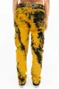 MILITARY STYLE WOMENS CARGO PANTS IN TIE DYE YELLOW sold by Robin's Jean