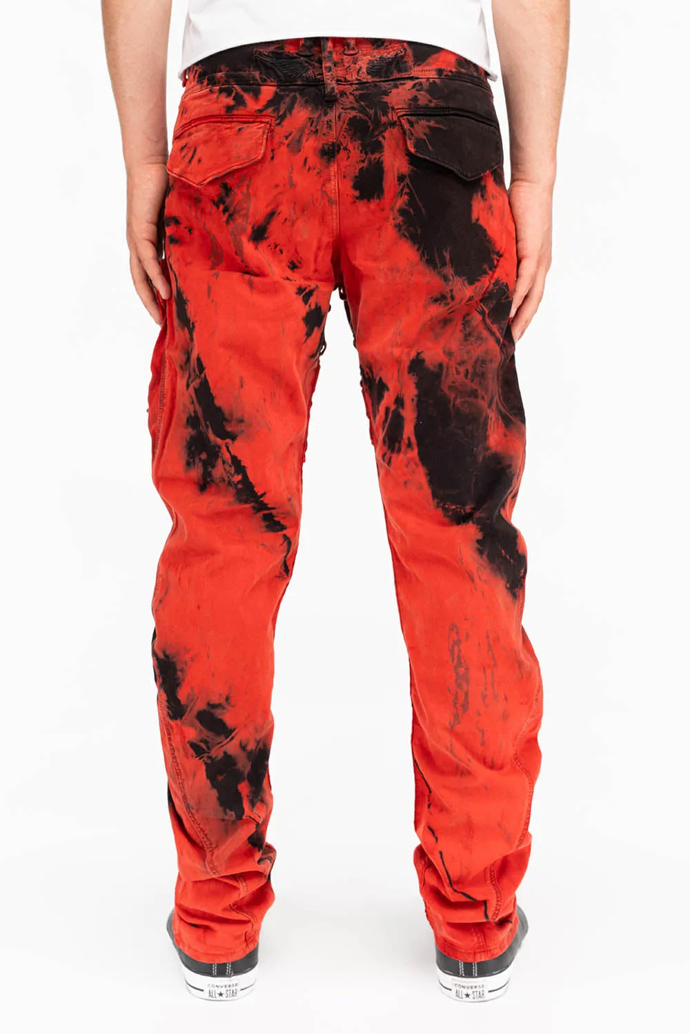 TECHNIQUE CARGO IN TIE DYE BLACK AND RED sold by Robin's Jean product image thumbnail 3