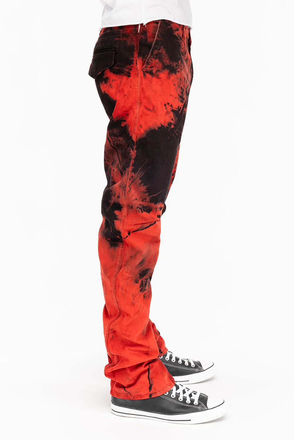 TECHNIQUE CARGO IN TIE DYE BLACK AND RED sold by Robin's Jean product image thumbnail 2