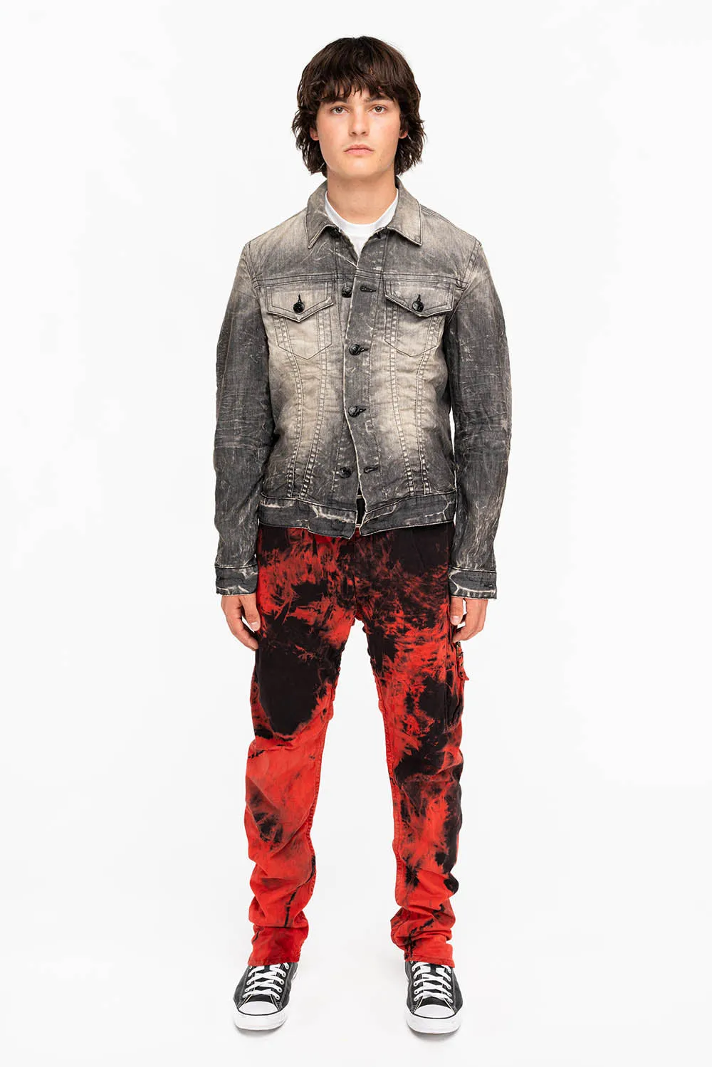 TECHNIQUE CARGO IN TIE DYE BLACK AND RED sold by Robin's Jean product image thumbnail 4