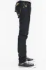 MENS RAW DENIM SLIM FIT KILLER FLAP JEANS WITH GOLD WINGS AND CRYSTALS sold by Robin's Jean
