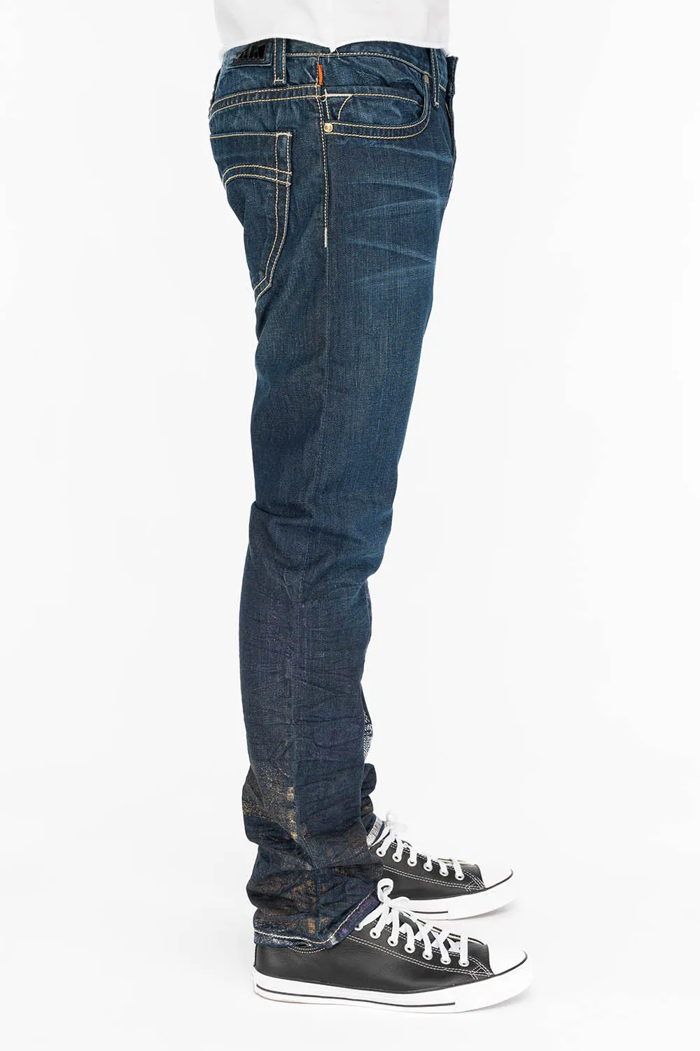 CLASSIC 5 POCKET SLIM JEANS IN DESIGNER SNAKE MULTI COLOR sold by Robin's Jean product image thumbnail 3