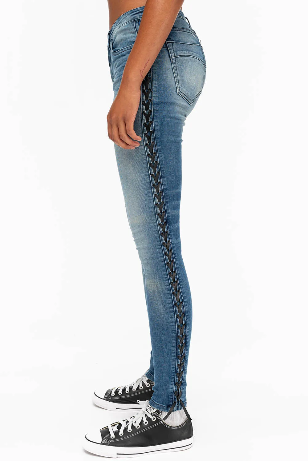 ROBIN'S WOMENS SKINNY MOTO JEANS IN ELROY MEDIUM sold by Robin's Jean product image thumbnail 2