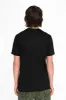 GOLD GLITTER FLEUR TEE IN BLACK sold by Robin's Jean