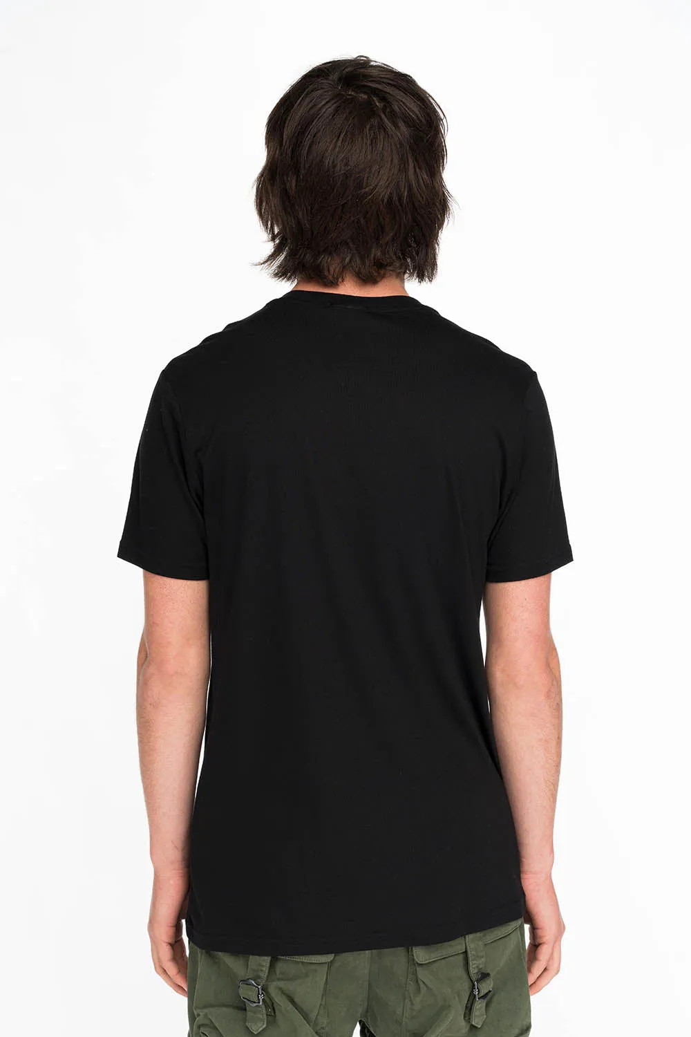 GOLD GLITTER FLEUR TEE IN BLACK sold by Robin's Jean product image thumbnail 2
