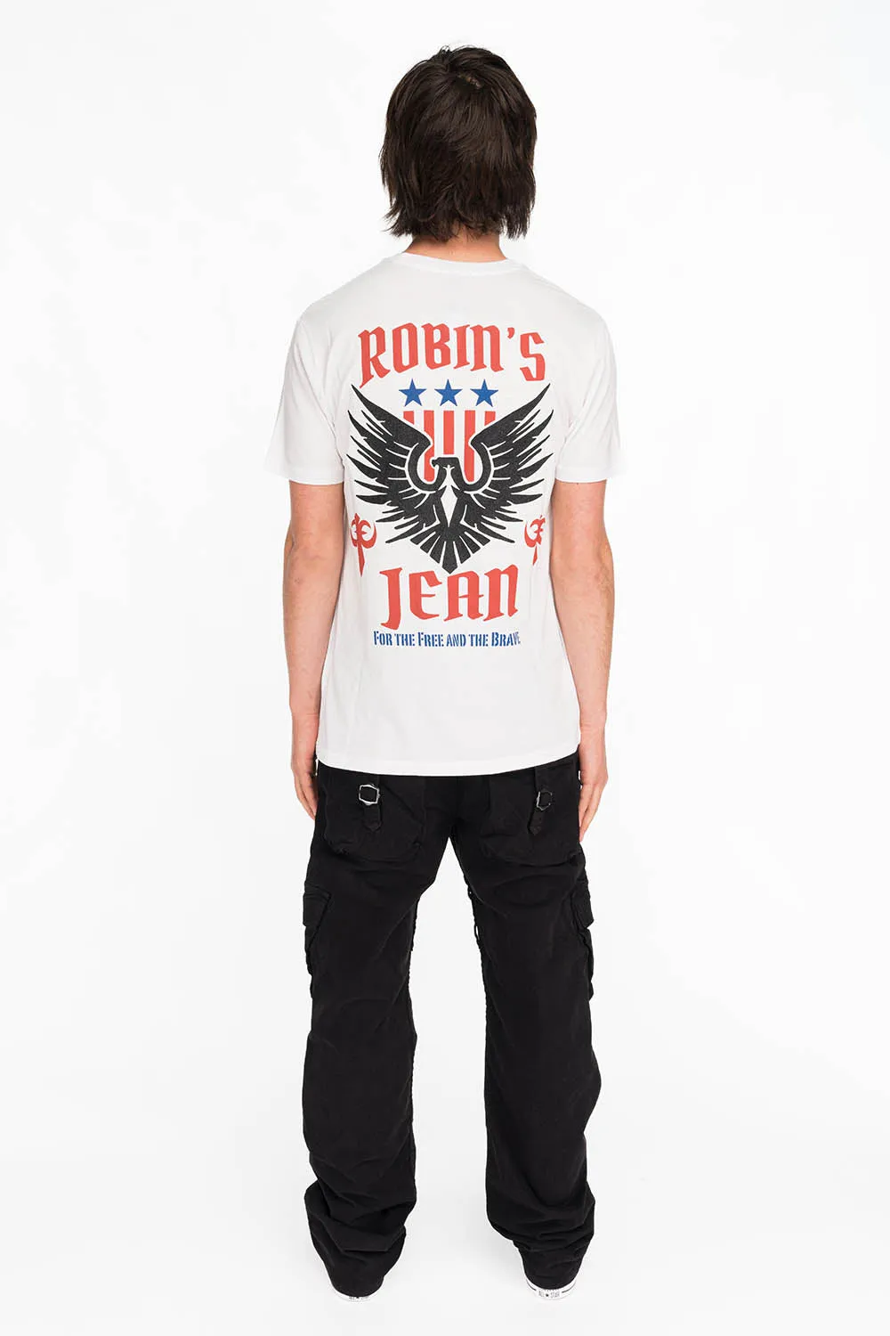 FREEDOM EAGLE TEE IN WHITE sold by Robin's Jean product image thumbnail 3