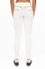 MARILYN WOMENS STUDDED SKINNY JEANS IN WHITE WITH GOLD WINGS AND GOLD STUDS AND CRYSTALS sold by Robin's Jean