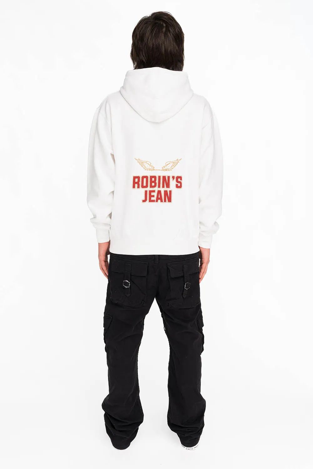 ROBIN'S SNAKE SKULL PULLOVER HOODIE IN WHITE sold by Robin's Jean product image thumbnail 4