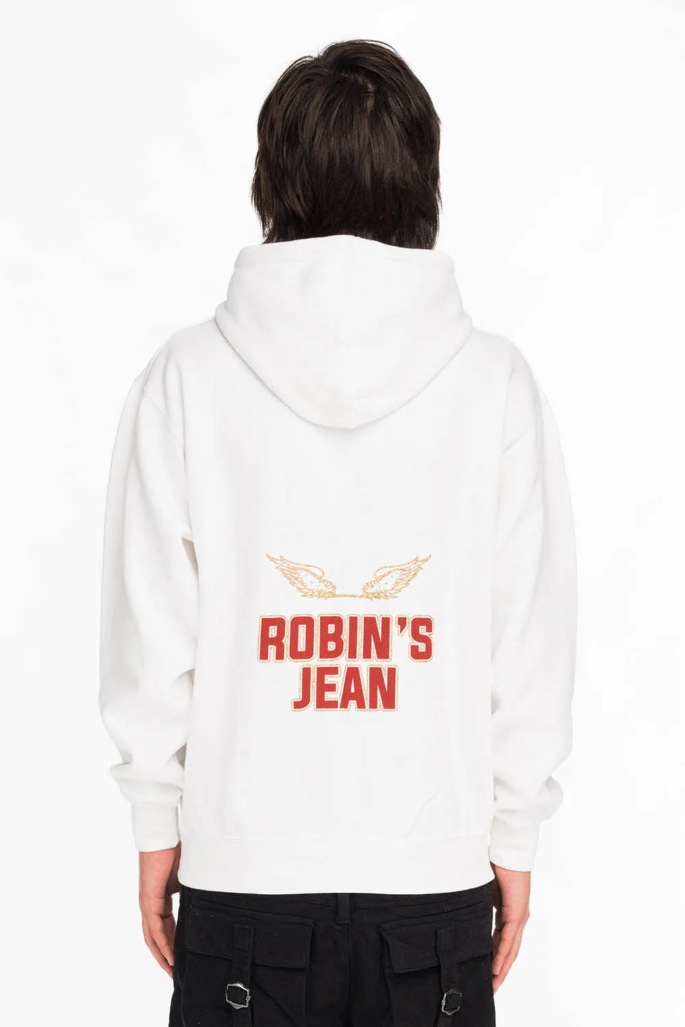 ROBIN'S SNAKE SKULL PULLOVER HOODIE IN WHITE sold by Robin's Jean product image thumbnail 2