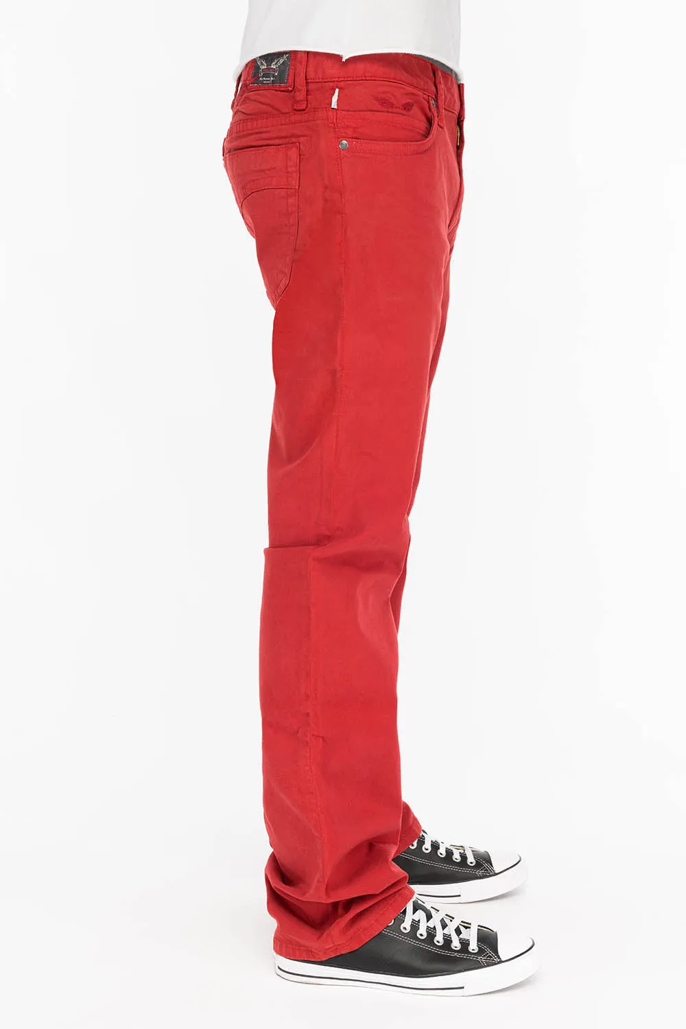 CLASSIC 5 POCKET STRAIGHT LEG JEANS IN BURGUNDY sold by Robin's Jean product image thumbnail 2