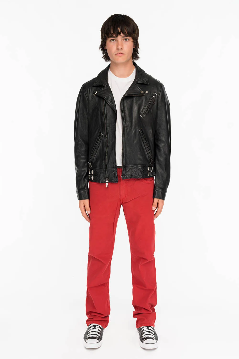 CLASSIC 5 POCKET STRAIGHT LEG JEANS IN BURGUNDY sold by Robin's Jean product image thumbnail 4