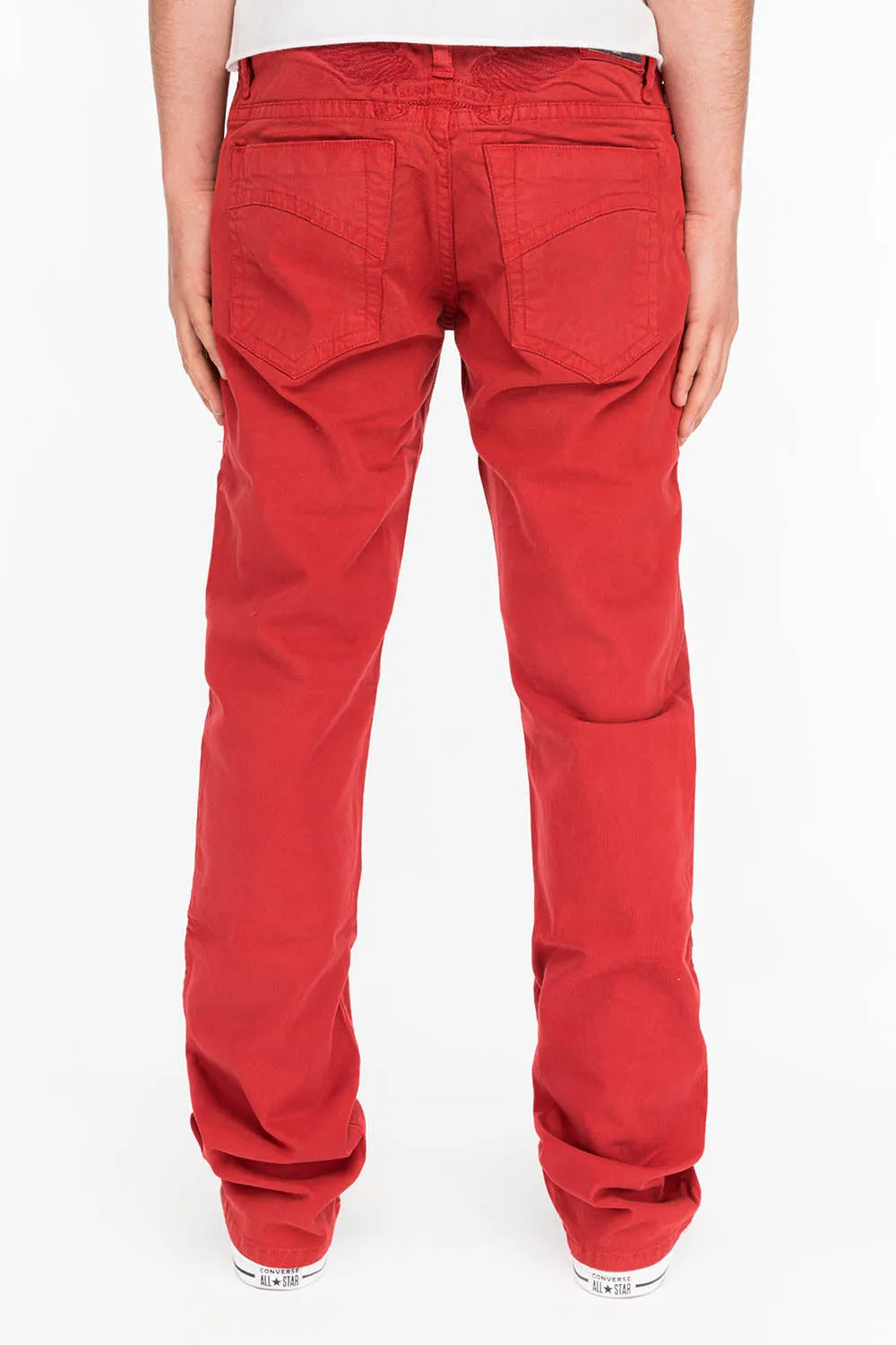 CLASSIC 5 POCKET STRAIGHT LEG JEANS IN BURGUNDY sold by Robin's Jean product image thumbnail 3
