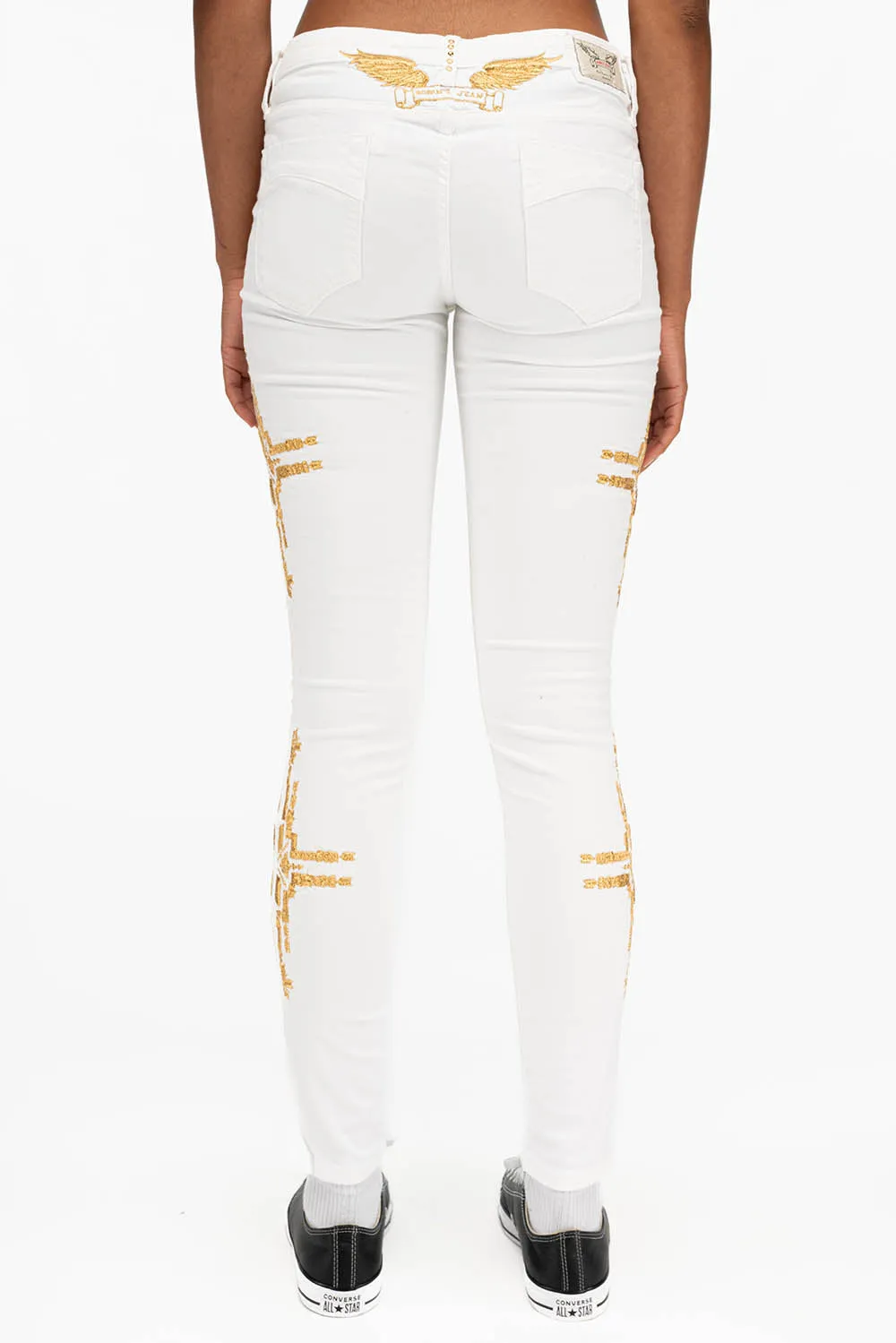 MARILYN SKINNY IN CHAPA WHITE sold by Robin's Jean product image thumbnail 3