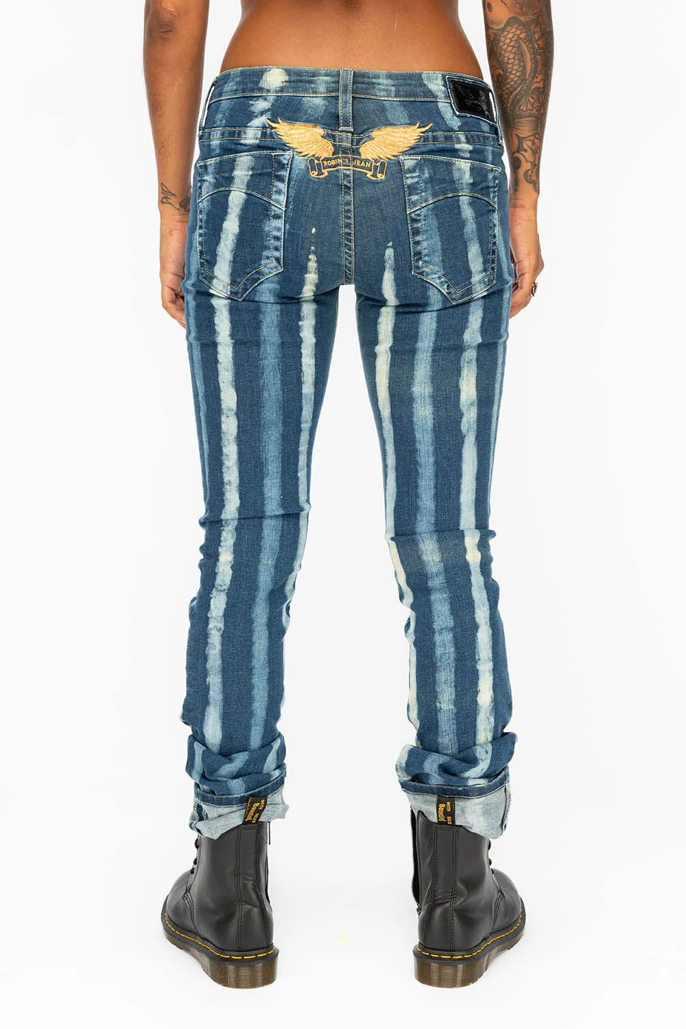 MARILYN LOW RISE WOMENS STRAIGHT LEG JEANS IN PRISONER WASH sold by Robin's Jean