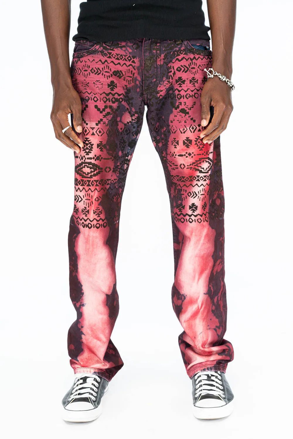 LONG FLAP STRAIGHT LEG JEANS WITH EMBROIDERY AND CRYSTALS  IN SIOUX  WASH sold by Robin's Jean product image thumbnail 2