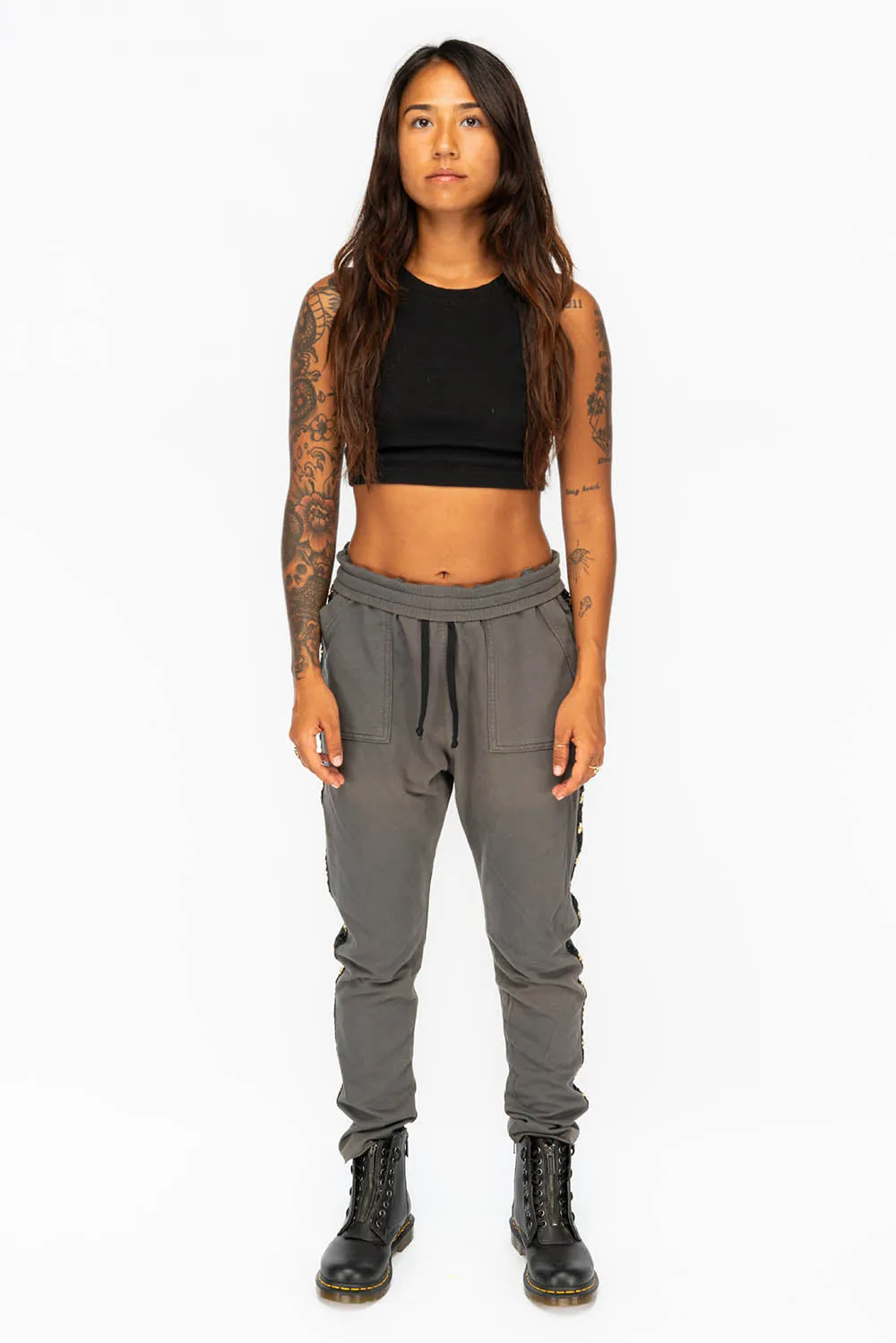 WOMENS JOGGING PANTS IN GREY CHARCOAL sold by Robin's Jean product image thumbnail 4