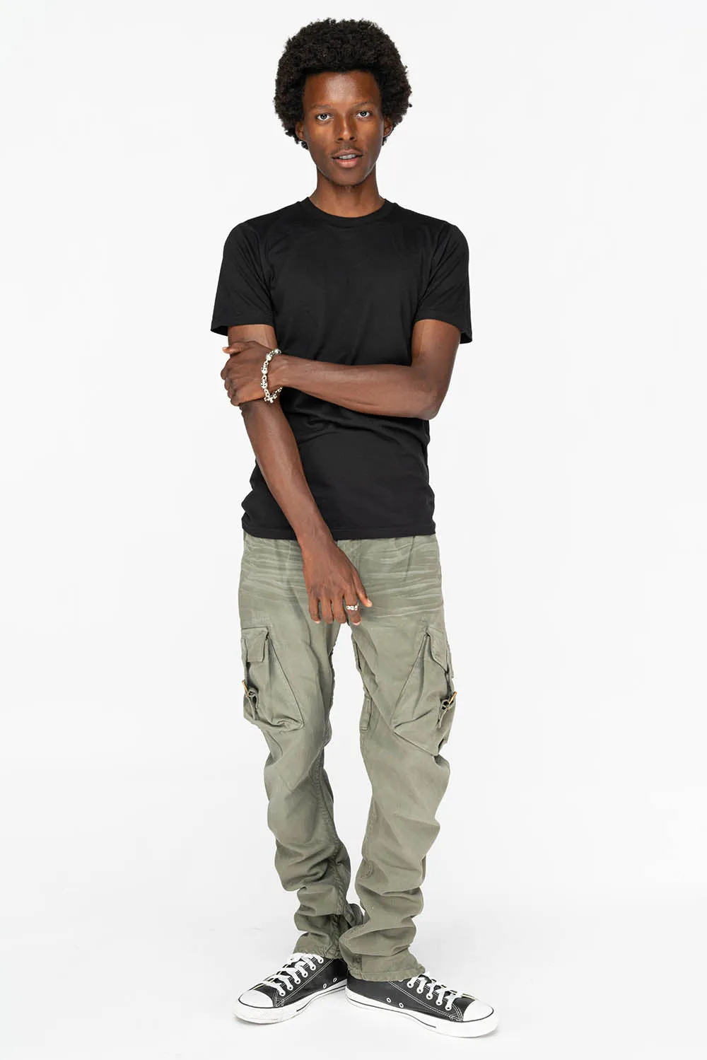 MENS MILITARY STYLE CARGO PANTS IN OLIVE DYE sold by Robin's Jean product image thumbnail 5