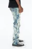 VINTAGE DISTRESSED & REPAIRED JEANS WITH BACK POCKET CRYSTALS IN BLUE CHEROKEE WASH sold by Robin's Jean