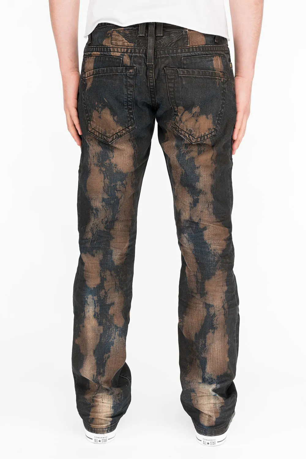 CLASSIC 5 POCKET STRAIGHT LEG IN TIPPY RED WASH sold by Robin's Jean product image thumbnail 3