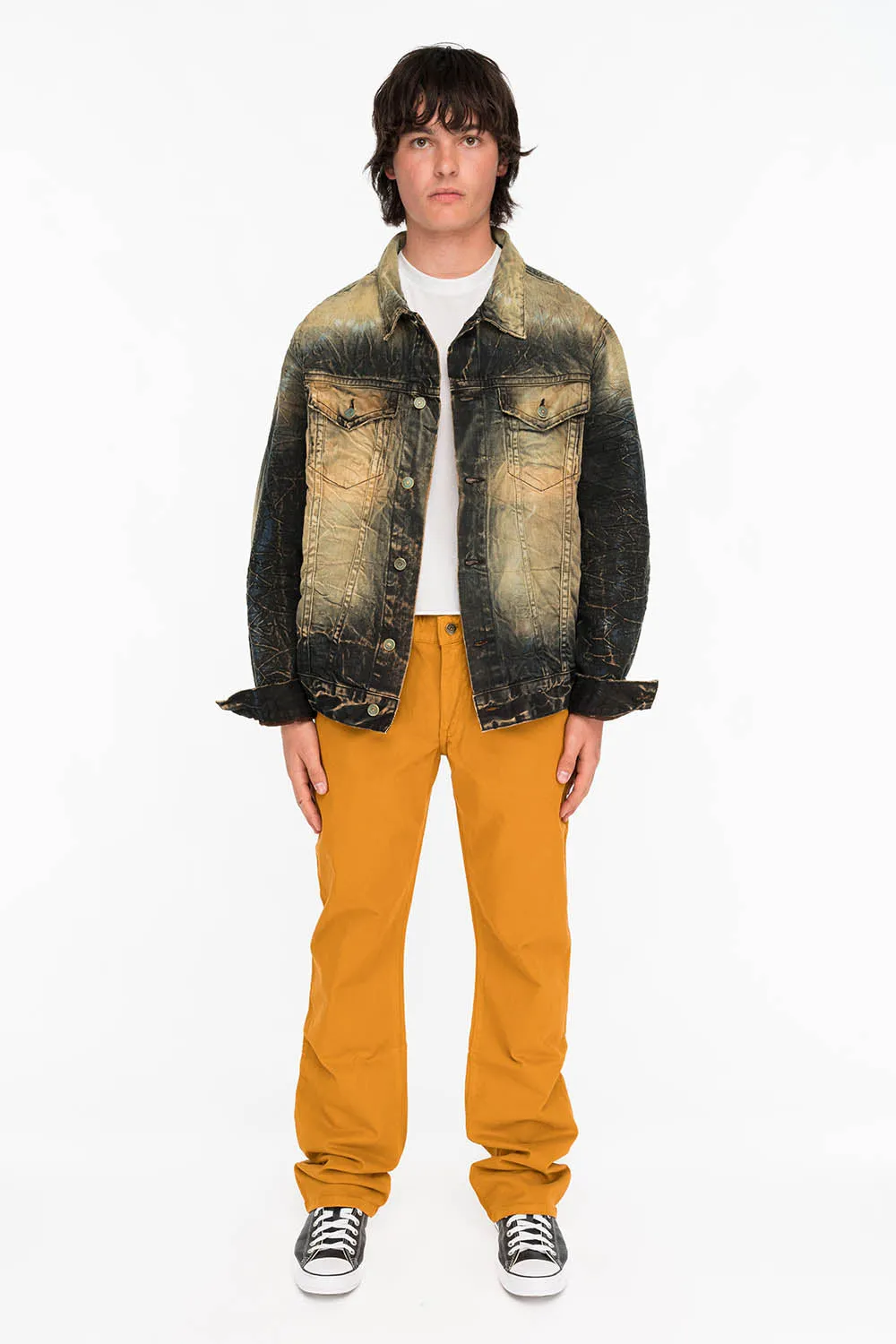 CLASSIC 5 POCKET STRAIGHT LEG JEANS IN CAMEL sold by Robin's Jean product image thumbnail 4