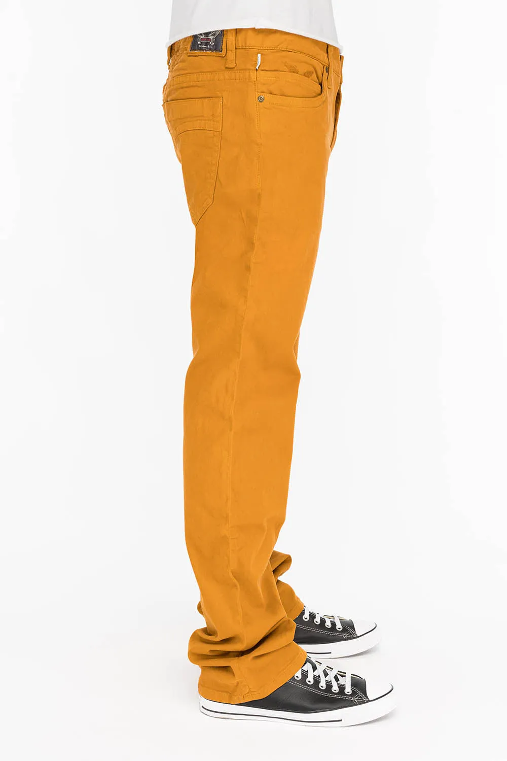 CLASSIC 5 POCKET STRAIGHT LEG JEANS IN CAMEL sold by Robin's Jean product image thumbnail 2